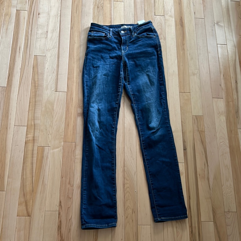 Lucky Brand Mid Rise Straight Leg Jeans